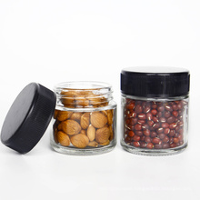 New Coming 1oz 2oz 3oz 4oz 5oz Wholesale Round Glass Storage Jar  With Child Resistant Lids In Bulk